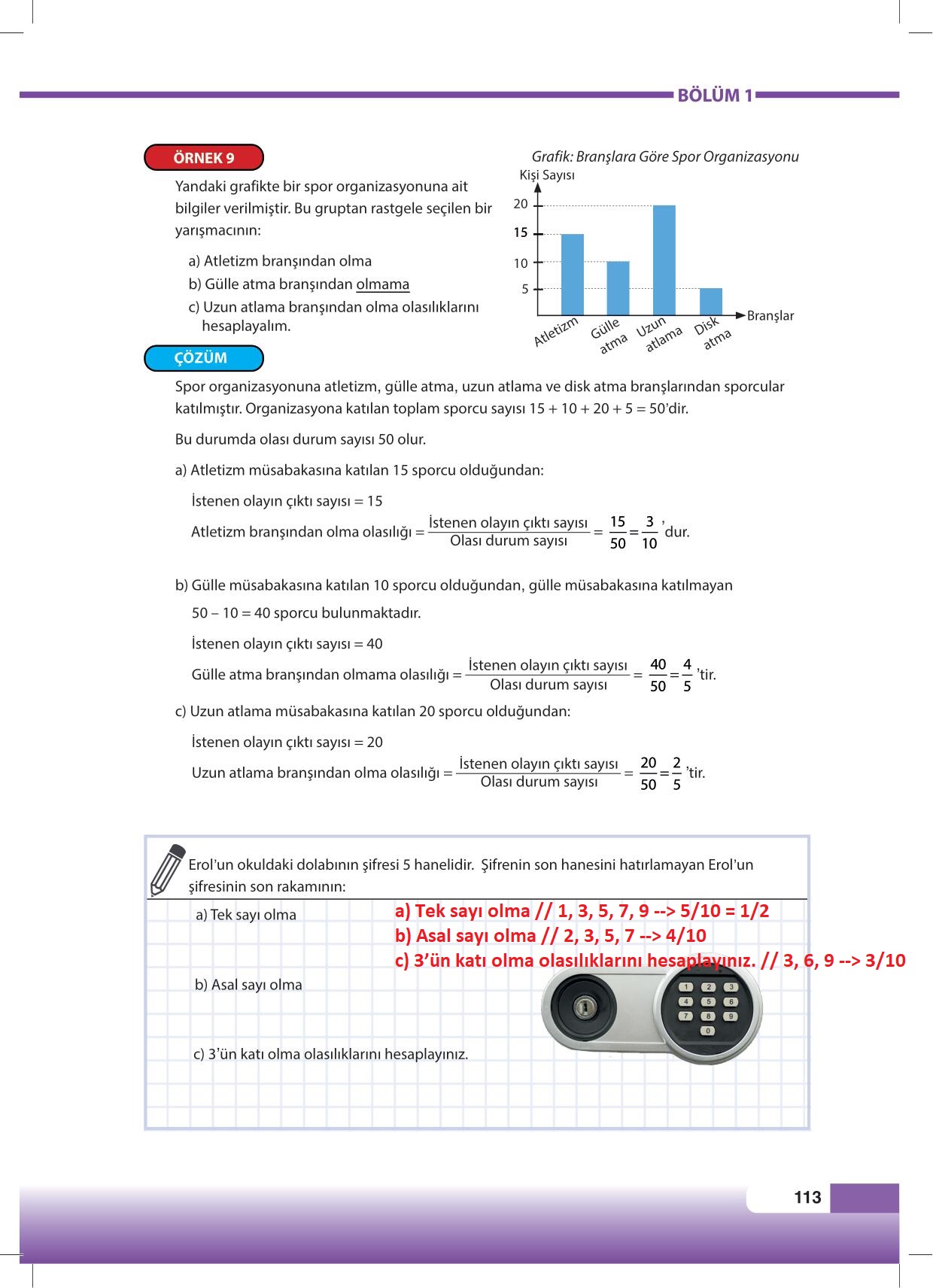 8 Sınıf Matematik Sayfa 113 Cevabı Meb Yayınları