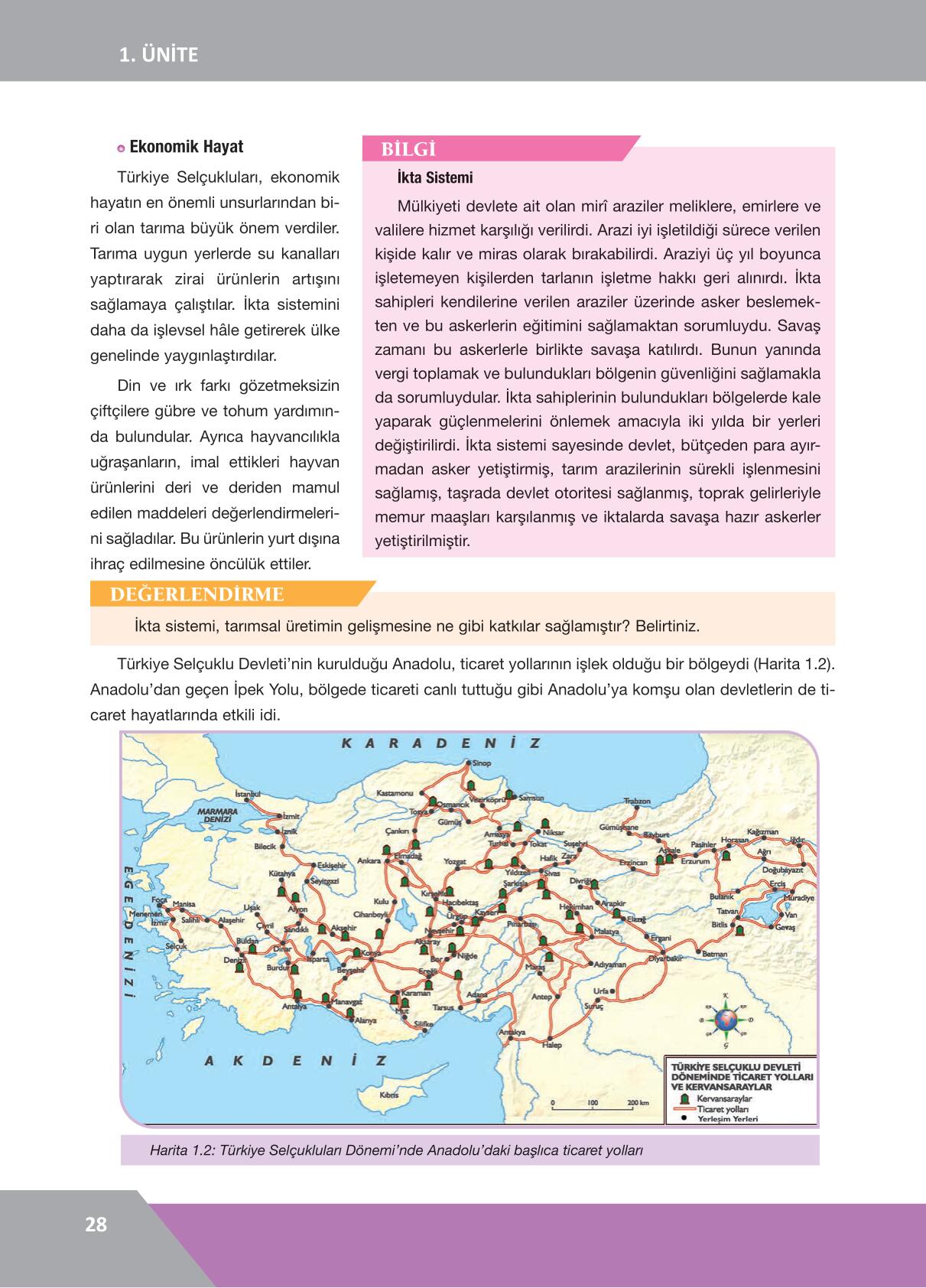 10 Sınıf Tarih Ders Kitabı Cevapları İlke Yayınları Sayfa 28 Cevapları