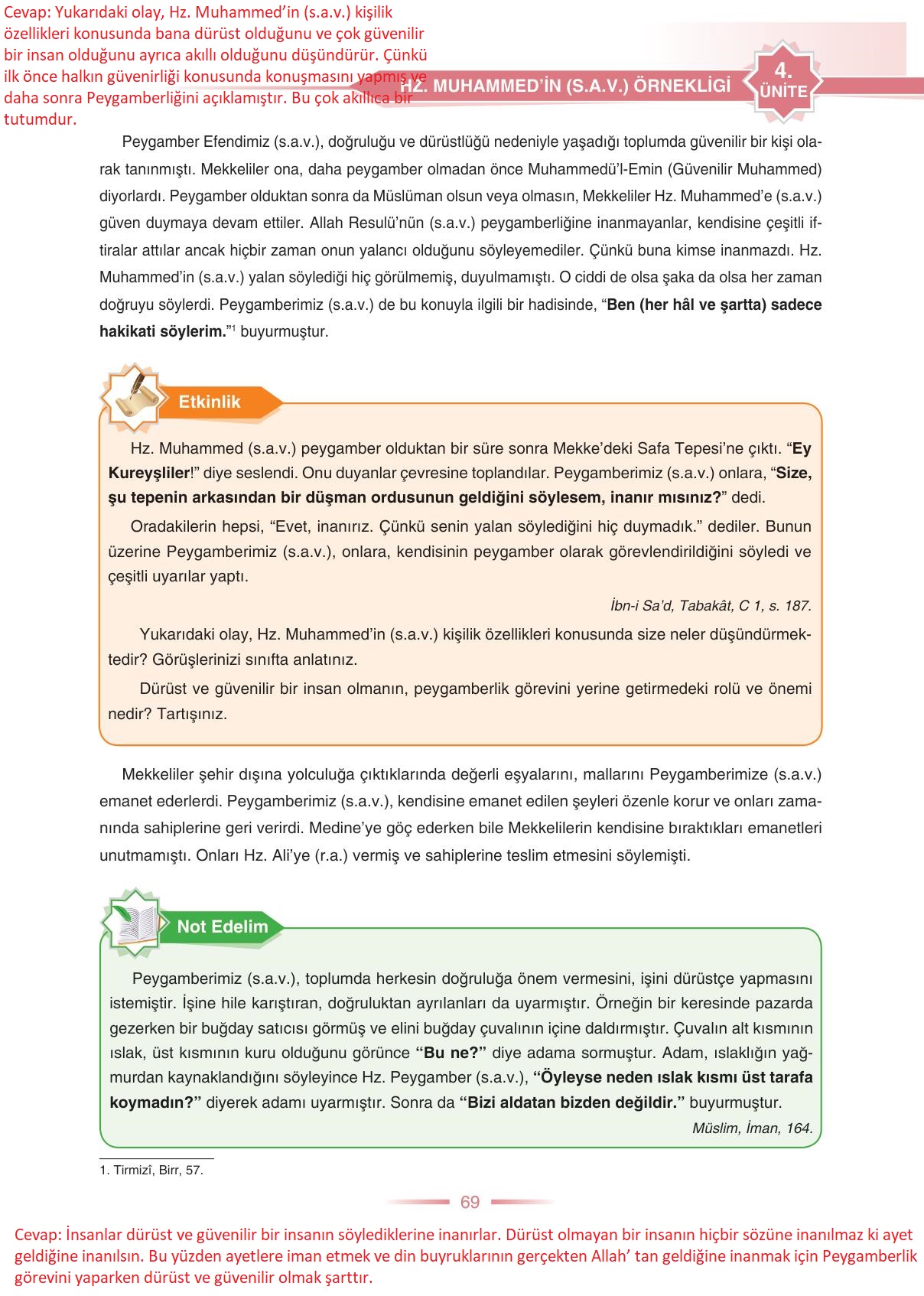 8 Sınıf Din Kültürü ve Ahlak Bilgisi Ders Kitabı Anka Yayınları Sayfa