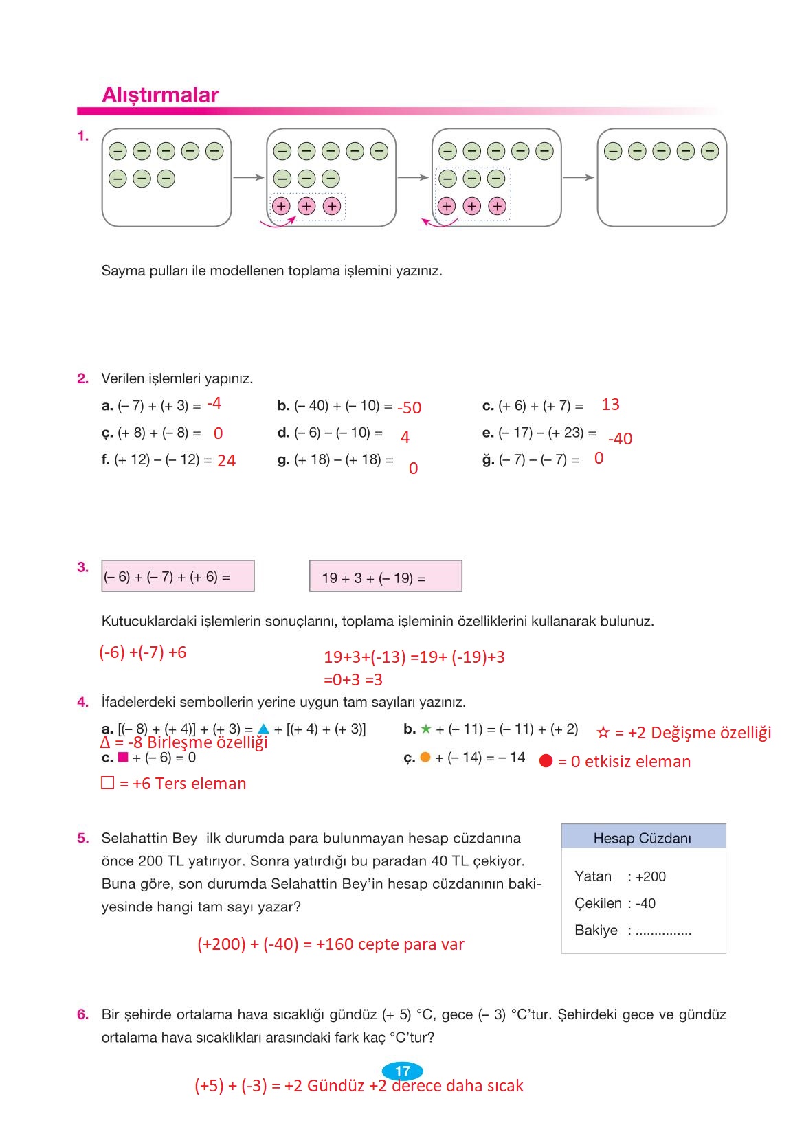 7. Sınıf Matematik Berkay Yayınları Sayfa 17 Cevapları ...