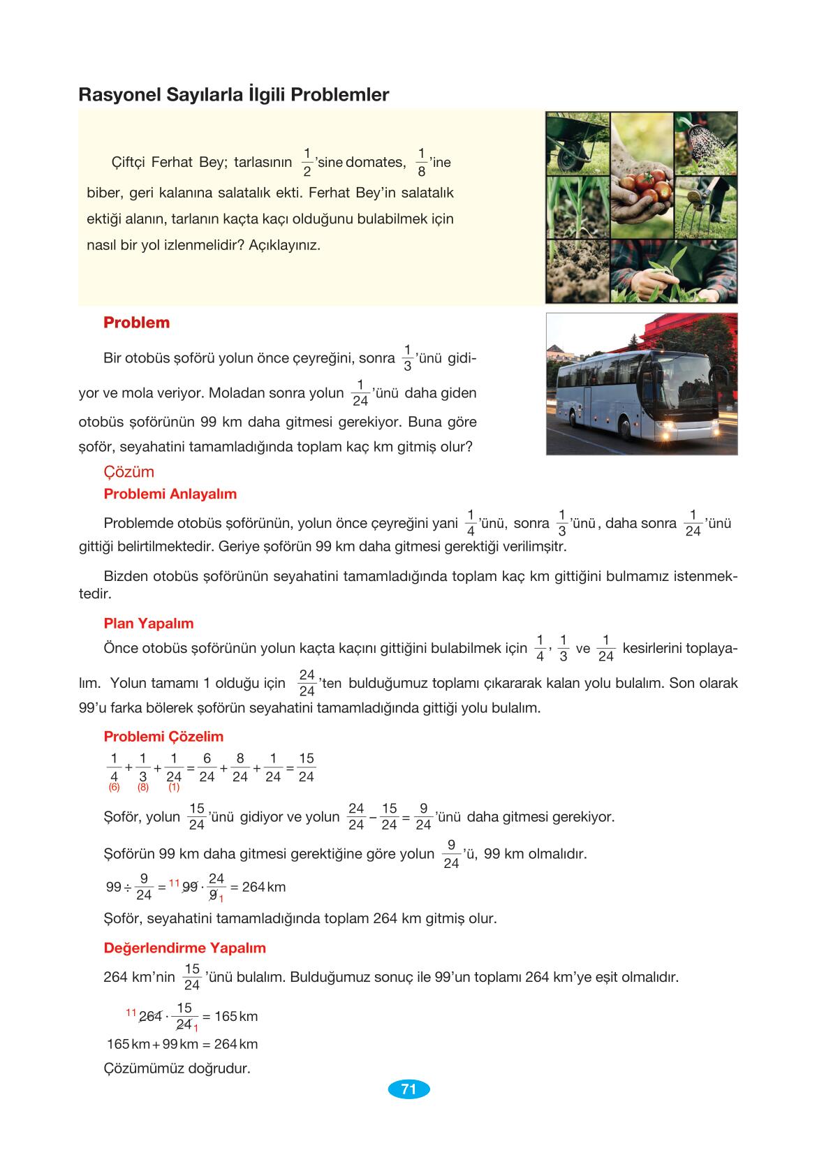 7. Sınıf Matematik Berkay Yayınları Sayfa 71 Cevapları ...