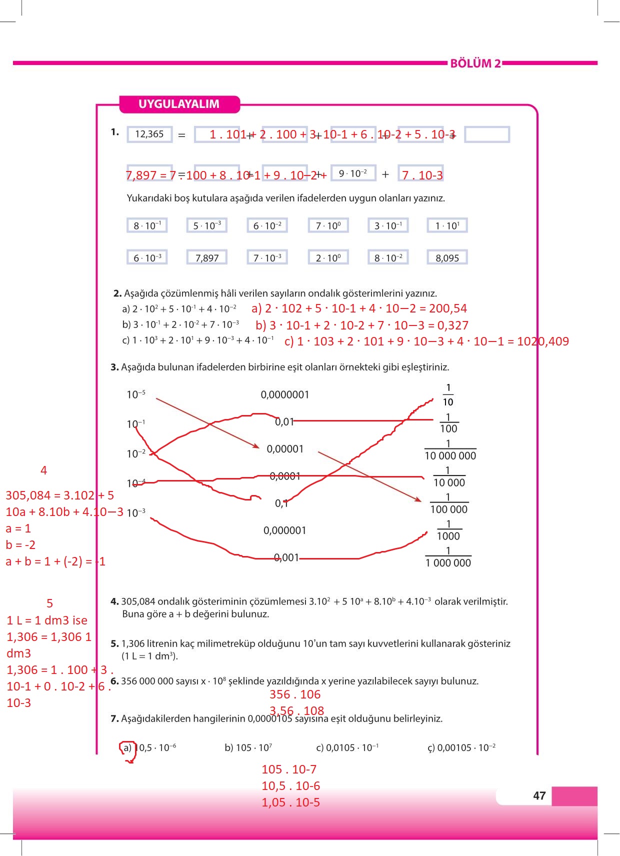 8. Sınıf Matematik Sayfa 47 Cevabı Meb Yayınları - Derskitabicevaplarim.com