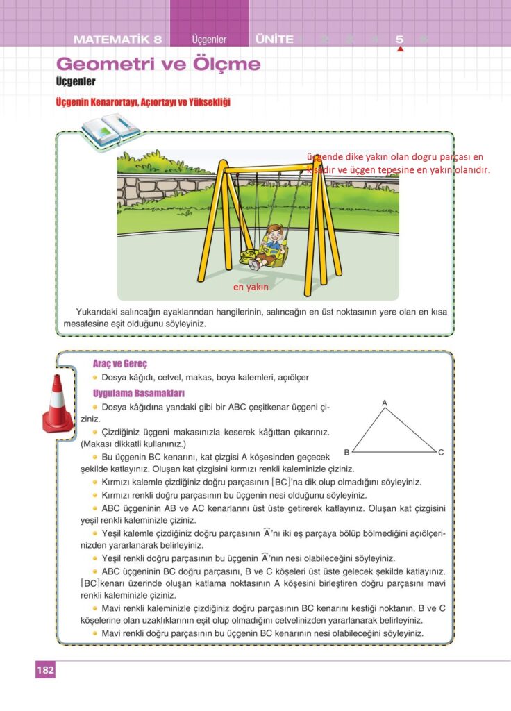 8.sınıf matematik koza yayınları sayfa 182 cevabı 