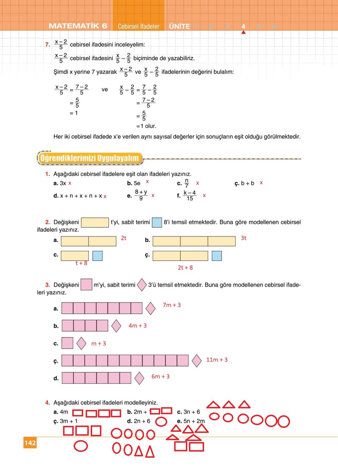 6. Sınıf Matematik Koza Yayınları Sayfa 142 Cevapları ...