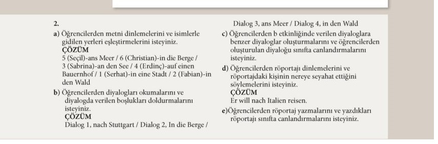 almanca a1.2 ders kitabı sayfa 46 cevabı meb yayınları 