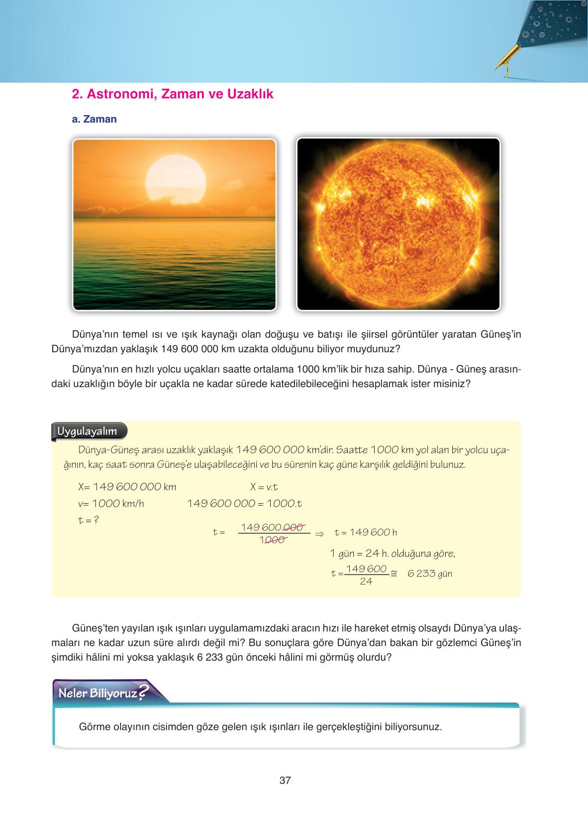 Astronomi Ve Uzay Bilimleri Ata Yayınları Sayfa 37 Cevapları ...