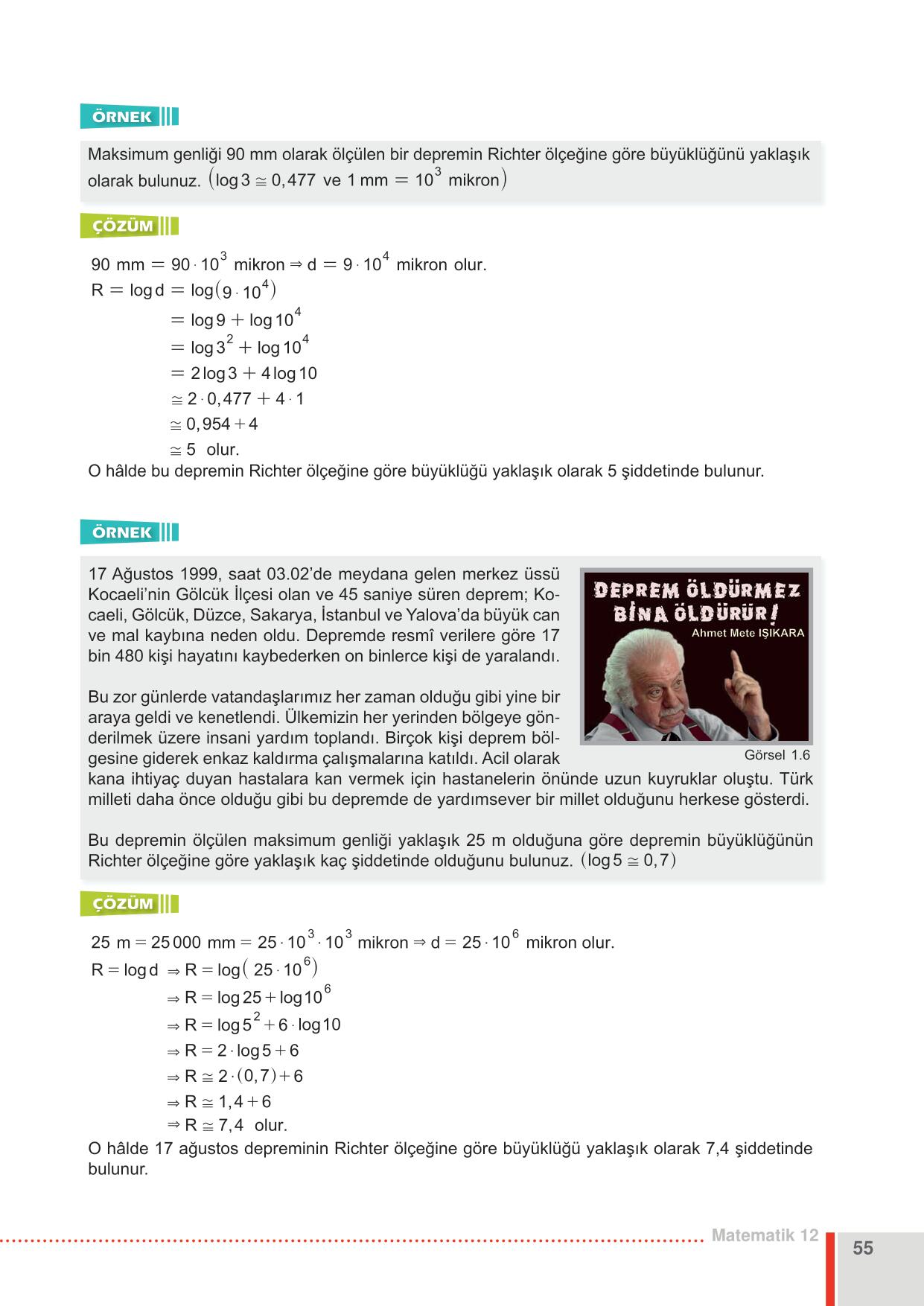 12. Sınıf Matematik Meb Yayınları Sayfa 55 Cevapları ...