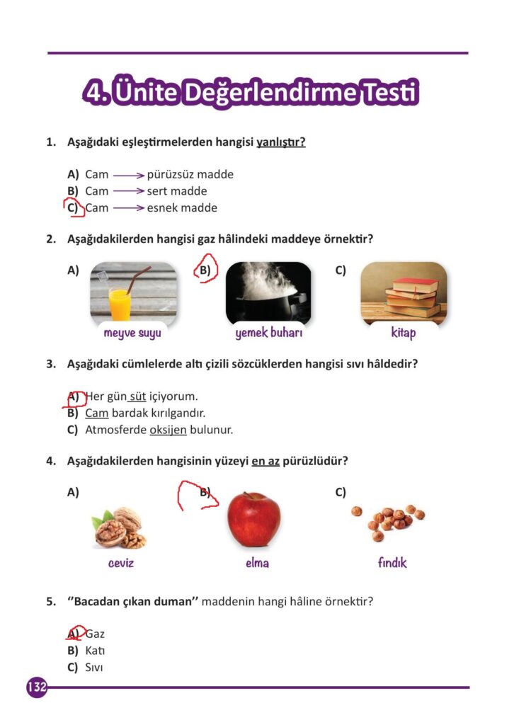 3. Sınıf Fen Bilimleri Meb Yayınları Sayfa 132 Cevapları ...