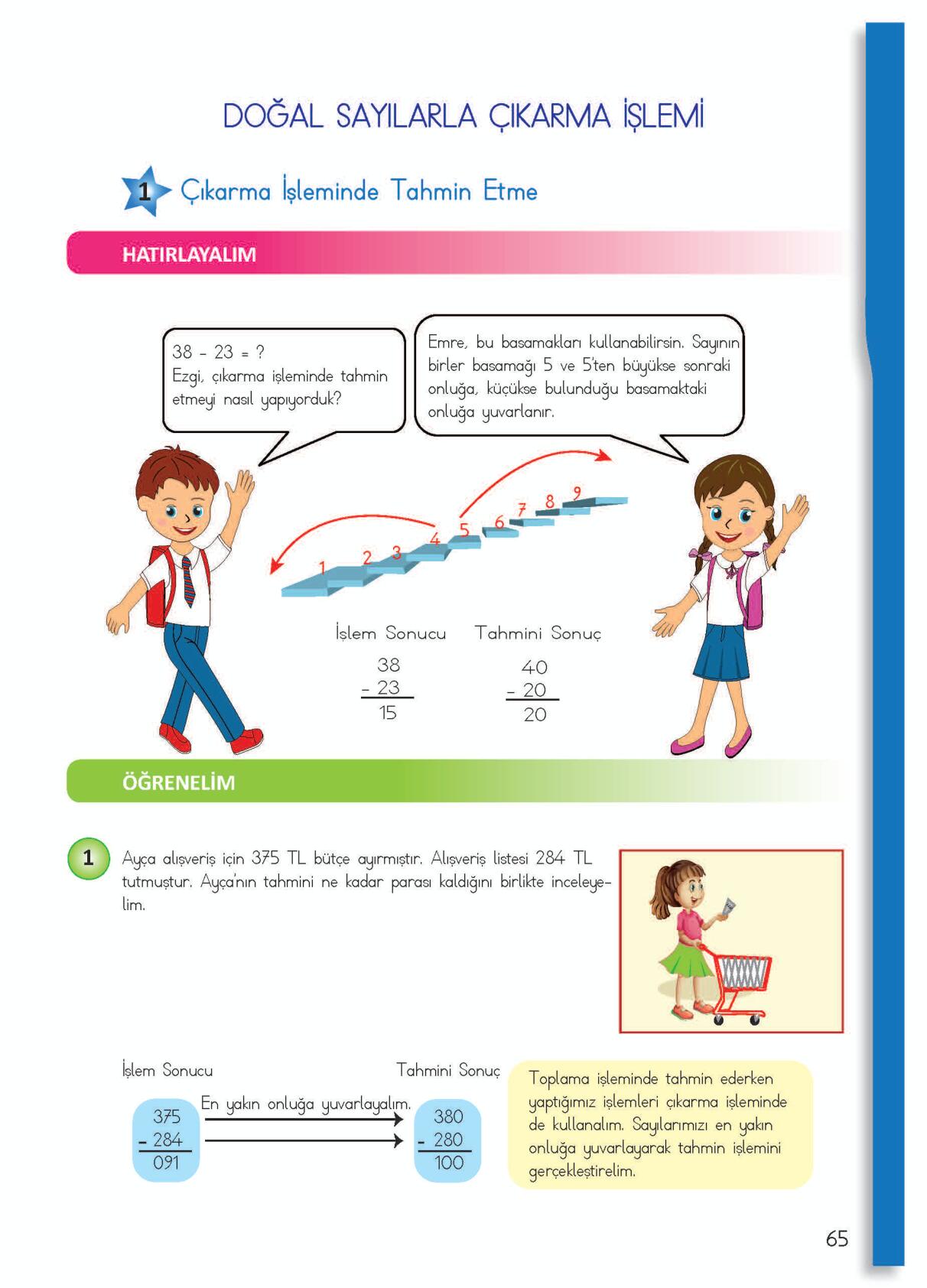 4. Sınıf Matematik Meb Yayınları Sayfa 65 Cevapları ...