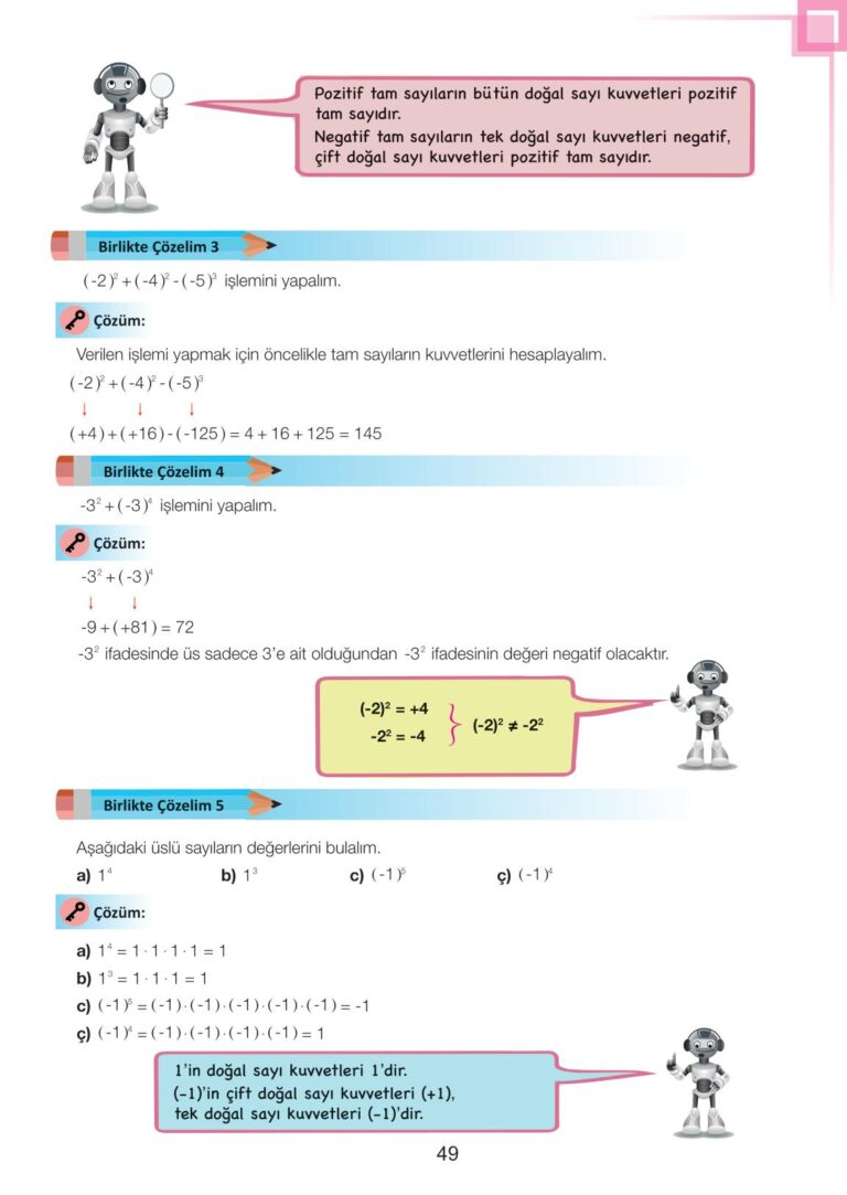 7. Sınıf Matematik Meb Yayınları Sayfa 49 Cevapları ...