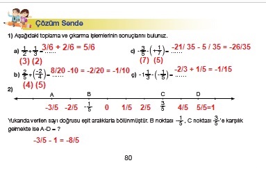 7. Sınıf Matematik Meb Yayınları Sayfa 80 Cevapları ...