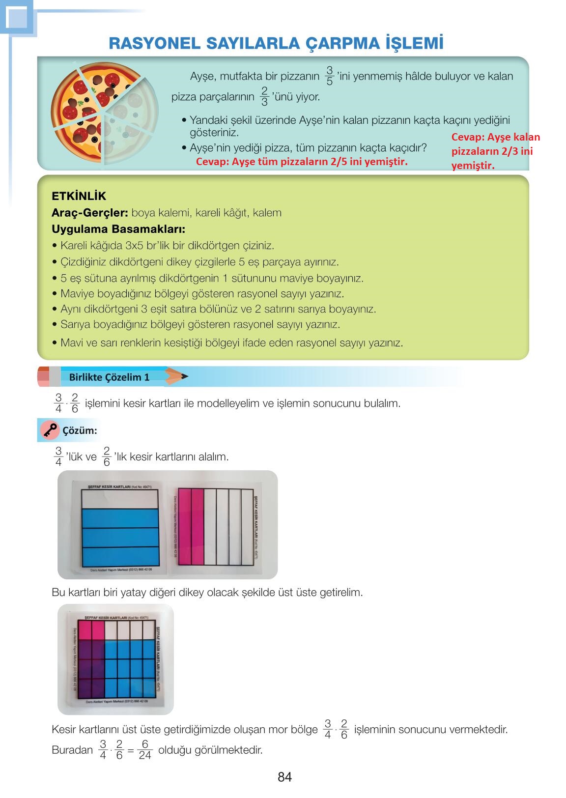 7. Sınıf Matematik Meb Yayınları Sayfa 84 Cevapları ...