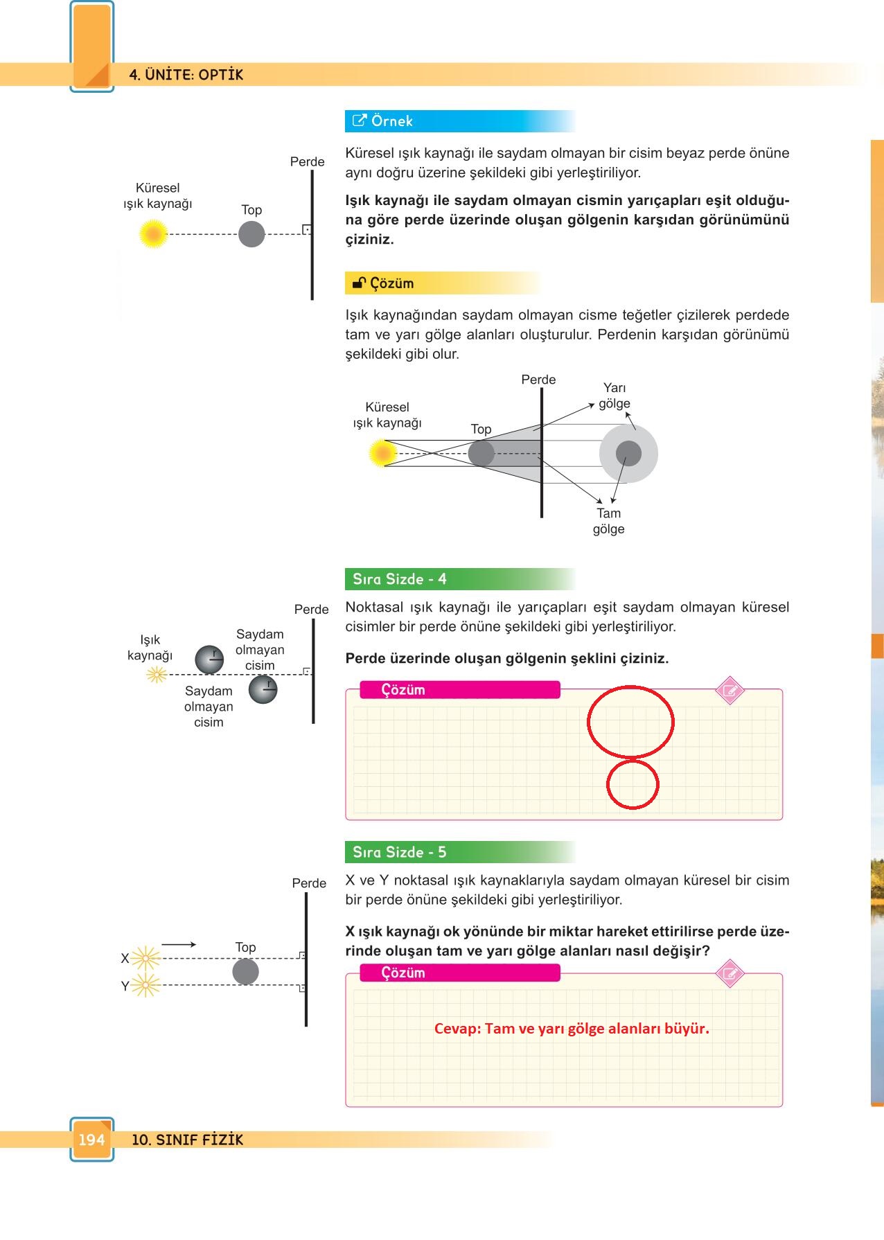 10. Sınıf Fizik Meb Yayınları Sayfa 194 Cevapları ...