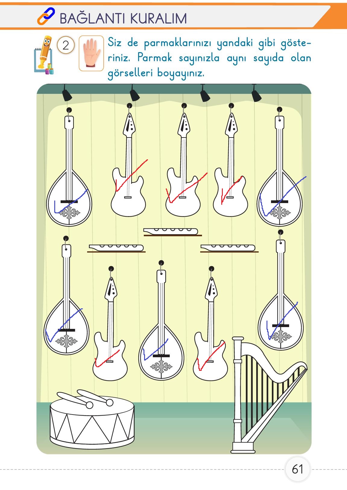 1. Sınıf Meb Yayınları Matematik Ders Kitabı Sayfa 61 Cevapları