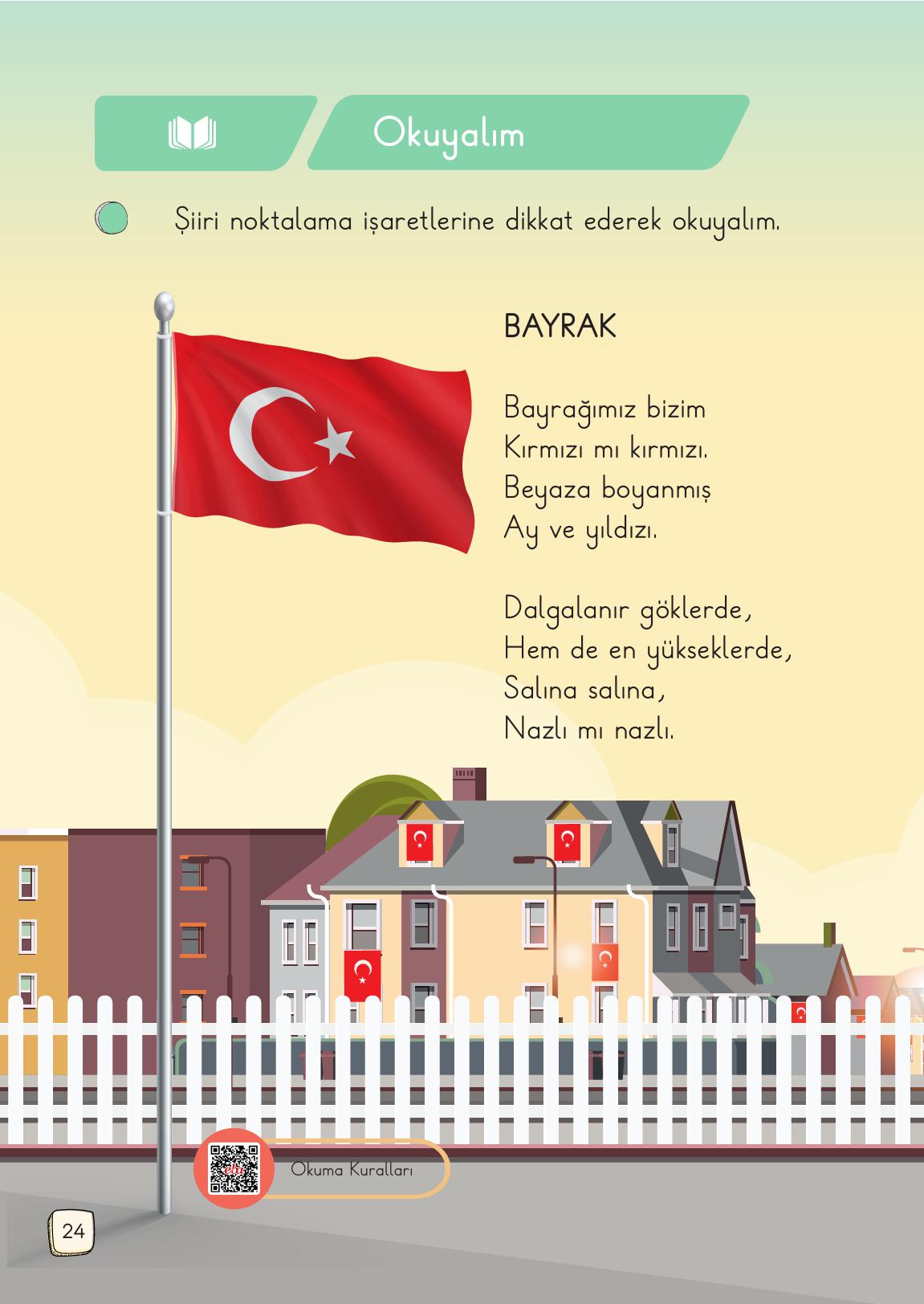 1. Sınıf Meb Yayınları Türkçe 2. Kitap Ders Kitabı Sayfa 24 Cevapları