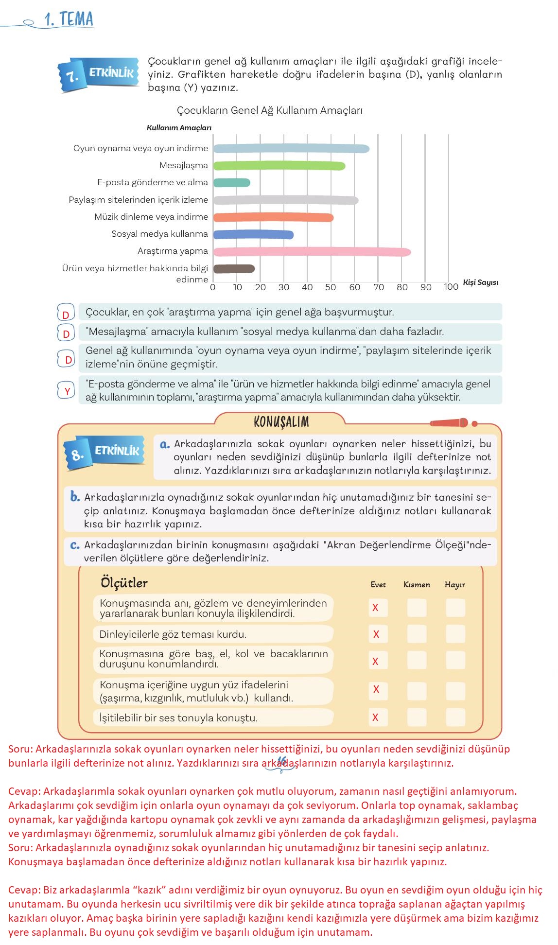 5. Sınıf Meb Yayınları Türkçe Ders Kitabı Sayfa 16 Cevapları