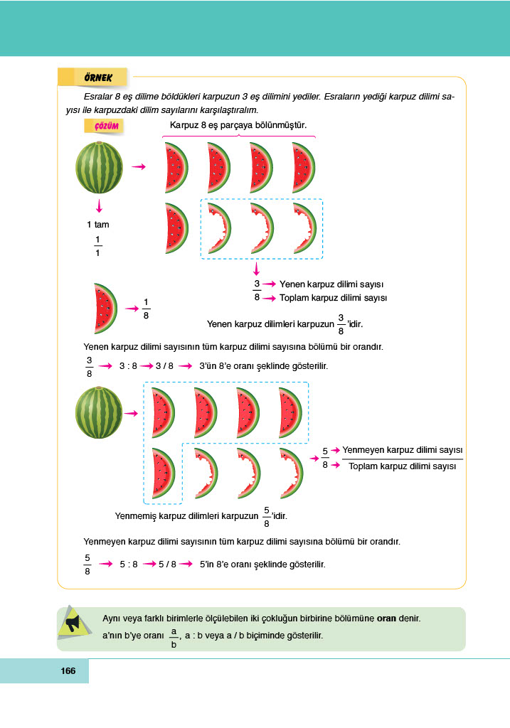 6. Sınıf Doğa Yayınları Matematik Ders Kitabı Sayfa 166 Cevapları