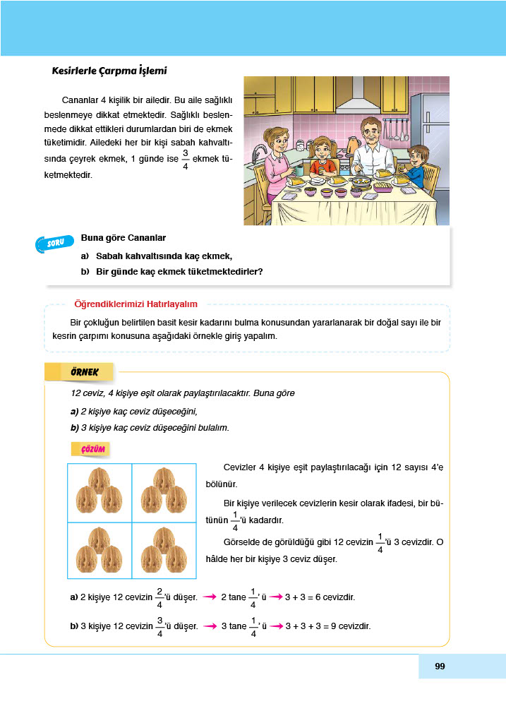 6. Sınıf Doğa Yayınları Matematik Ders Kitabı Sayfa 99 Cevapları