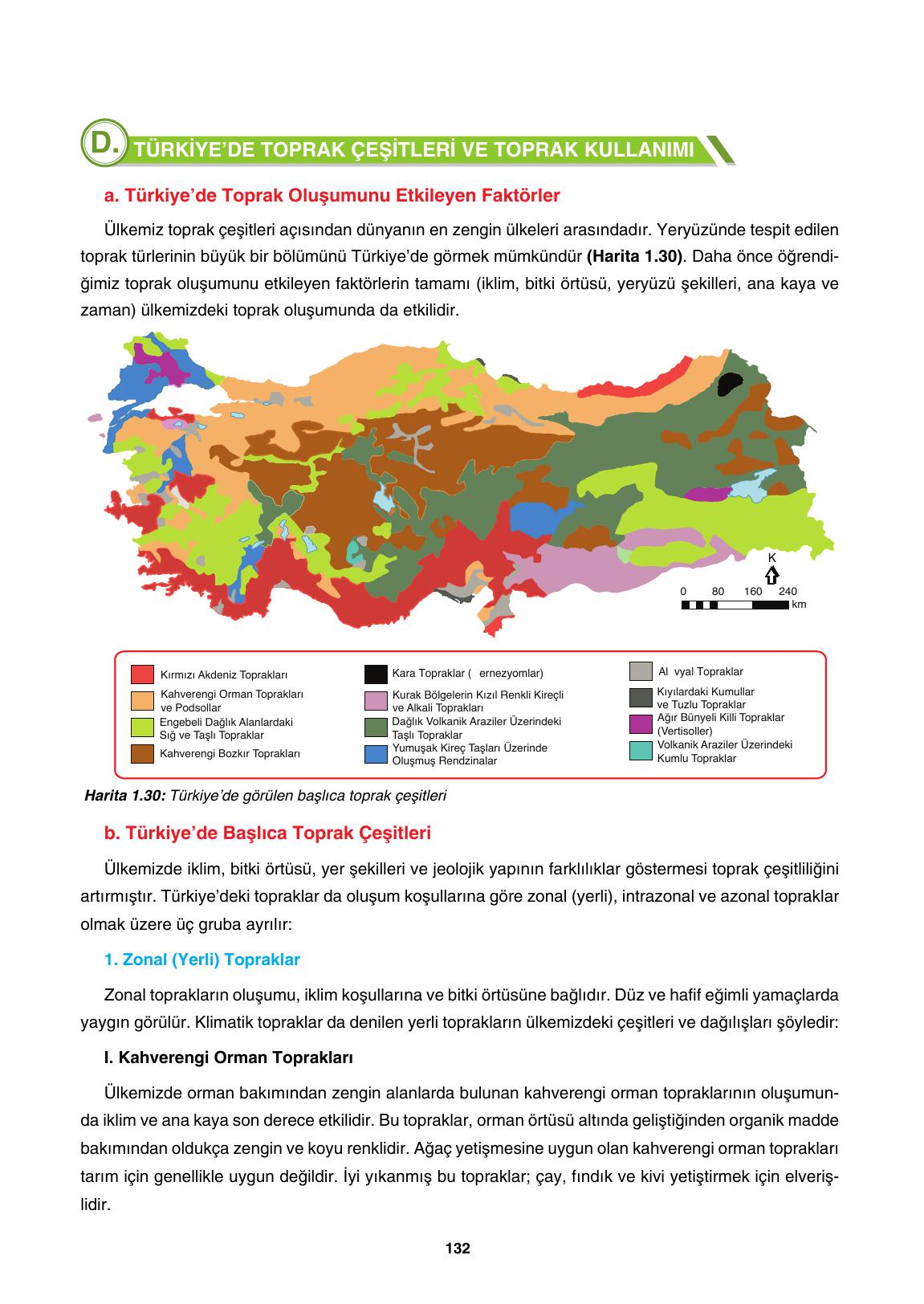 10. Sınıf Tutku Yayınları Coğrafya Ders Kitabı Sayfa 132 Cevapları