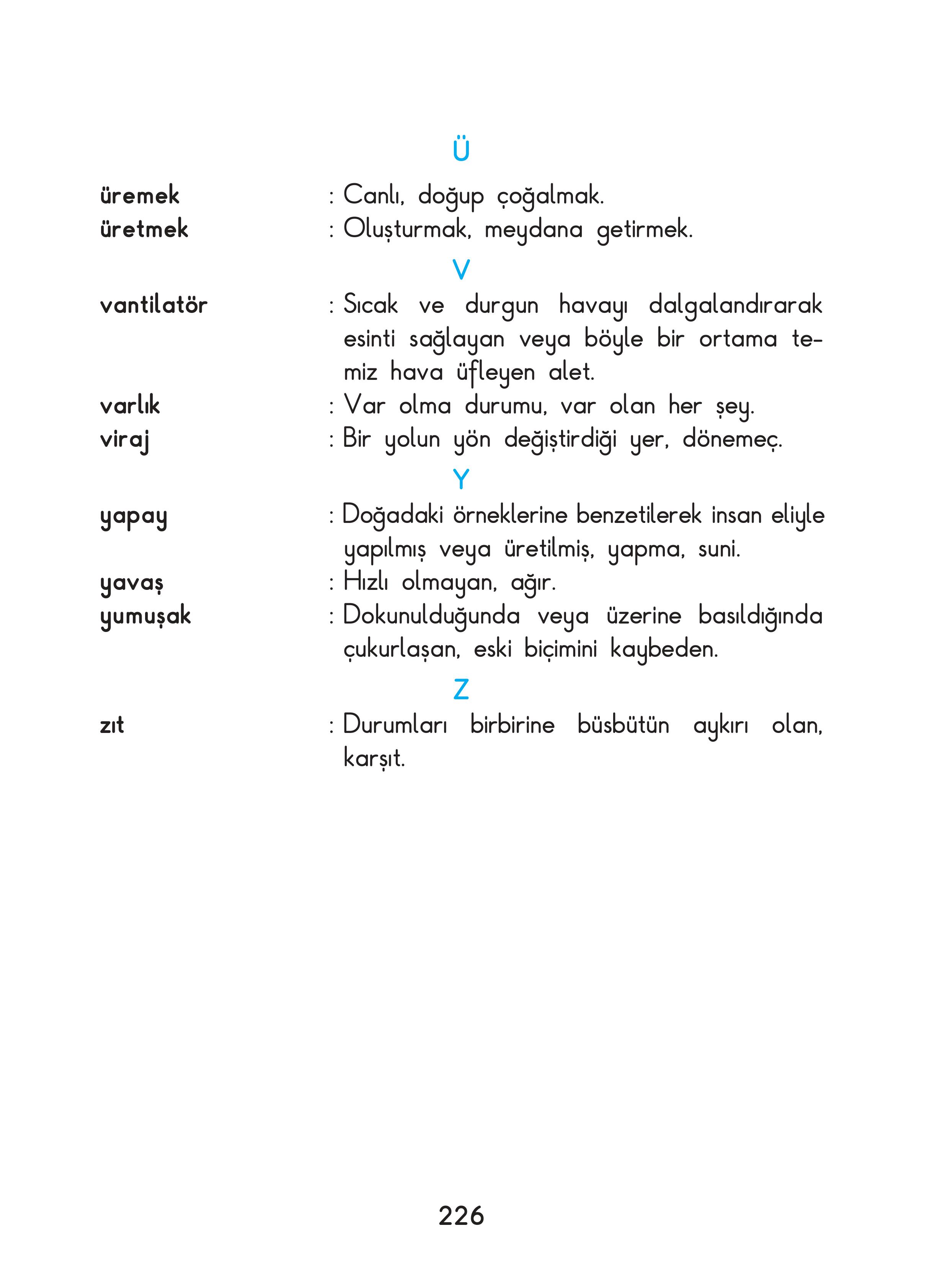 3. Sınıf Sdr Dikey Yayıncılık Fen Bilimleri Ders Kitabı Sayfa 226 Cevapları