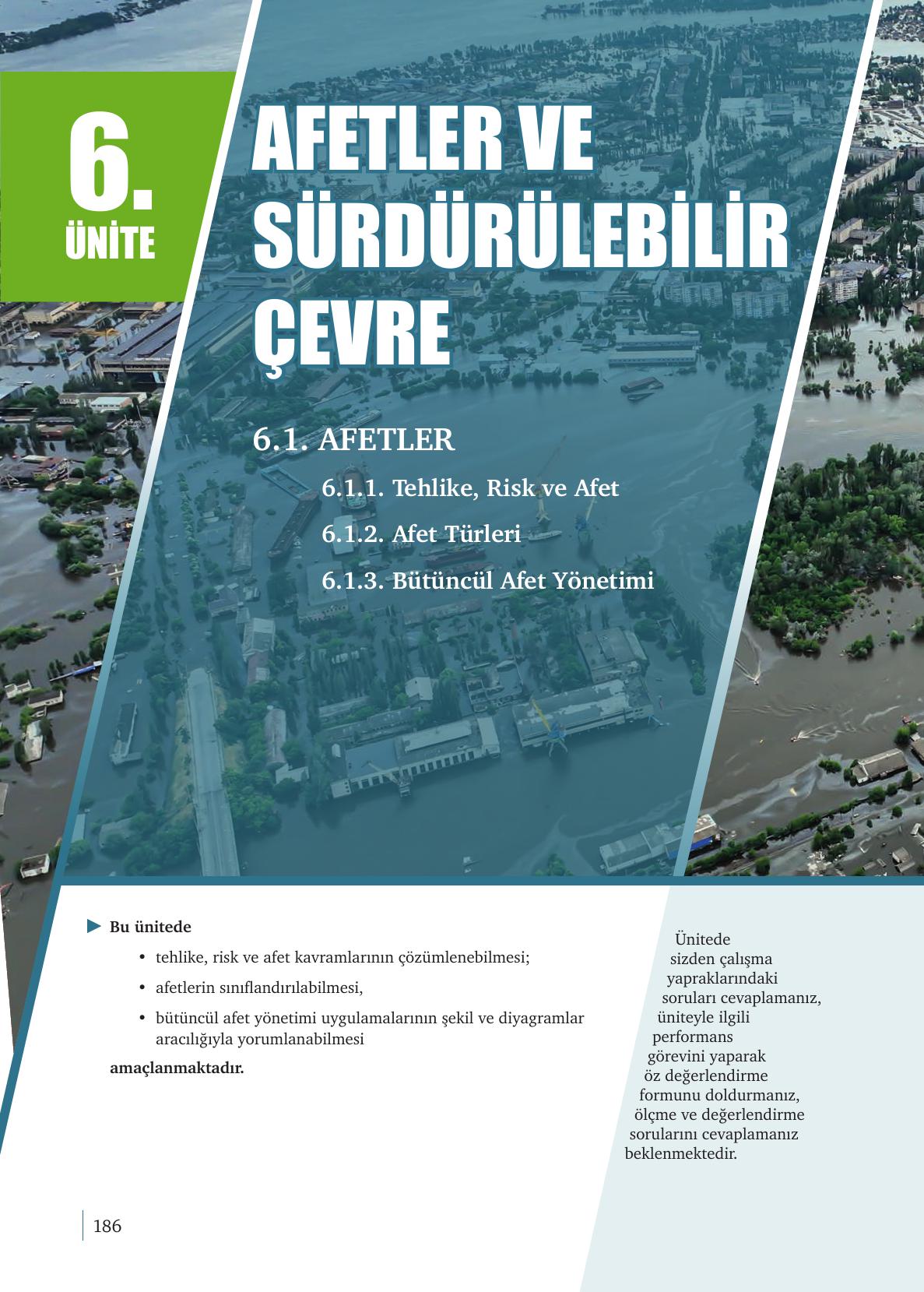 9. Sınıf Meb Yayınları Coğrafya Ders Kitabı Sayfa 186 Cevapları