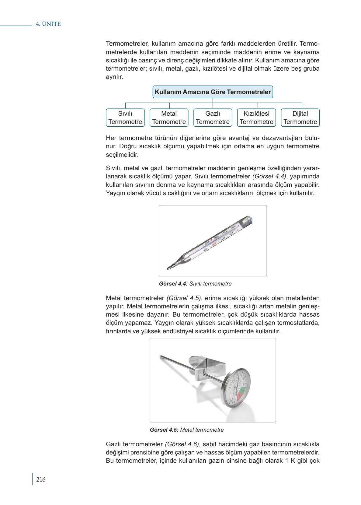 9. Sınıf Meb Yayınları Fizik Ders Kitabı Sayfa 216 Cevapları